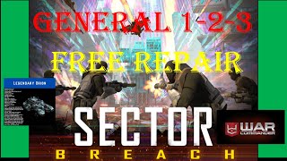 War Commander : SECTOR BREACH GENERAL 1-2-3/ LEGENDARY ORION/ FREE REPAIR