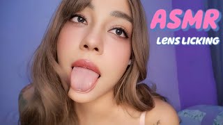 ASMR LAMBENDO A LENTE COMO UM GATO, LICKING THE LENS LIKE A CAT #asmr #lenslicking