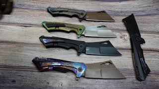 Something Obscene Co. New Nemley and Nemley V4 custom anodized by Jeff Perkins of JD Cutlery.