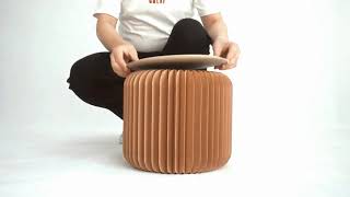 Kompact Paper Stool brown