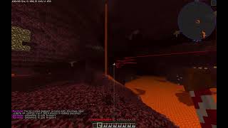 Baritone elytra flying with rockets on 2b2t's nether seed for 50 minutes (v4)