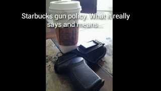 Starbucks new gun policy / non policy