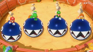 Super Mario Party - Yoshi vs Mario vs Luigi vs Daisy(Master CPU)| Cartoons Mee