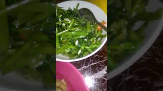 tumis kangkung dan ikan asin home Made menu makan malam #short