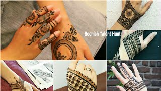 Simple Mehndi Design 2020 back hand finger mehndi designs