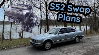 Blue E34's Last Drive as a Stock 525i and Discussing S52 Swap Game Plan