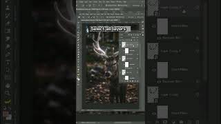 Make glow effect in photoshop #shorts