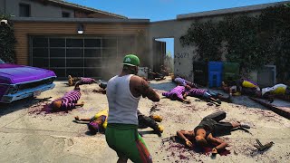 🔫 Ballas Ambush Franklin's Penthouse! *EXTREME POLICE RESPONSE* (5Star Escape) #gta5mods