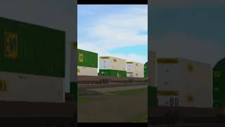 NS 1070 leads CSX Intermodal with 1871 trailing #heritageunit #roblox #shorts