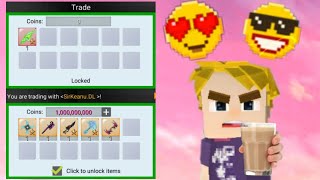 How to get rich trade system in skyblock blockman go