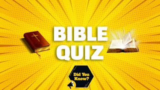 Bible Quiz | How well do you know the bible | #Bible #shorts