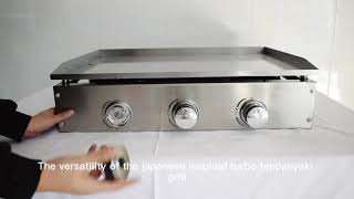 The versatility of the Japanese inspired Turbo Teppanyaki Grill