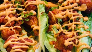 Gobi manchurian lettuce wraps #shorts #ytshorts #lettucewraps