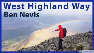 Ben Nevis - Snow and White out on summit - West Highland Way Thru Hiking Trail Scotland