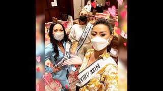 AyuMa foto bersama Miss Iceland and Miss Cambodia || Miss Universe 2020