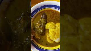 DELICIOUS GHANA BANKU AND OKRO AND PALM SOUP #2024 #food #cooking #yummy #ghana #ghanafood #233