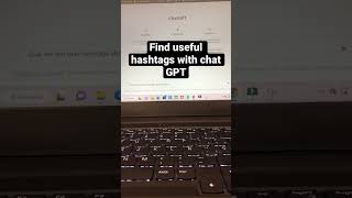 Chat GPT finds your #hashtags #chatgpt