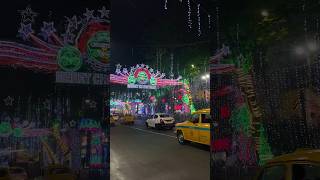 Park Street decoration for Christmas🎄✨ #parkstreet #christmas #kolkata #shorts #youtubeshorts