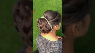 Hairstyle full tutorial front variations back side bun #hairtutorial #youtubeshorts #makeupartist