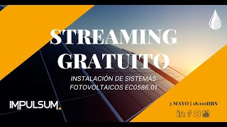 Streaming gratuito: Instalación de Sistemas Fotovoltaicos