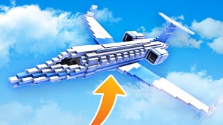 How To Build A WORKING PLANE in Minecraft PE | FLY your own PLANE! - (MCPE Plane Builder)