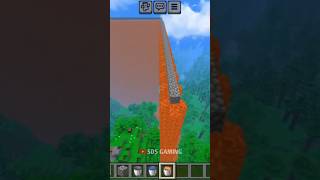 Mind-Blowing Lava Water Bridge in Minecraft PE!  #short #viral #minecraft #minecraftshorts