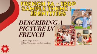 IB FRENCH - Describe an Image - Sample