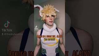 Oh NO BAKUGO IS IN THE BUNNY SUIT AGAIN! #mha #bakugo #cosplay #myheroacademia