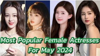 Most Popular Female Actresses For May   2024