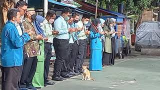 Apel hari senin penyerahan piagam dan mendali juara Tapak Suci tingkat Nasional