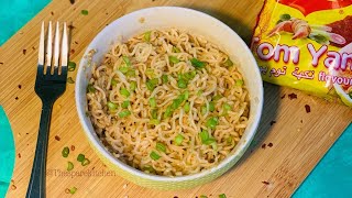 Spicy peanut butter sizzling noodles #shorts #ytshorts #noodles #maggichallenge