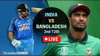 #Live India vs Bangladesh 2nd T20I Live Score, Ind vs Ban T20  | Live Scores and Commentary