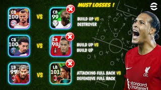 The 5 Reason why you always lose but you have a good team ( Defensive combination Guide) Efootball