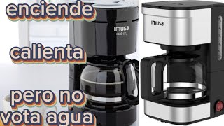 cómo reparar cafetera que enciende pero no bota el agua solucion 100% fácil....