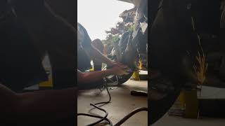 Cutting Cat Off Honda CBR 600RR