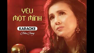 KARAOKE | Yêu Một Mình - Kiều Trang | Beat Gốc