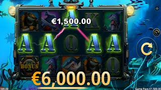 Jeté en pâture aux requins ? Slot SHARK SQUAD 🦈 Win à €6000 ... et ?