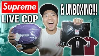 SUPREME WEEK 1 UNBOXING + WEEK 3 LIVE COP! F/W 18