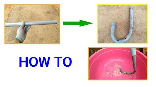 how to bend inlet-outlet plastic pipe