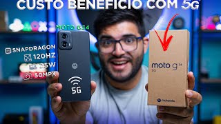 CHEGOU! Moto G34! O Smartphone 5G mais barato do mercado? Unboxing e testes