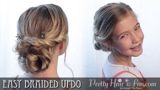 EASY BRAIDED UPDO FOR PROM!