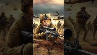 Dad is going to war😭😭#cat #socutekitty #ai