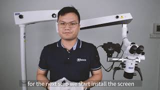 Scm600 Operating microscope camera system installation video （2）