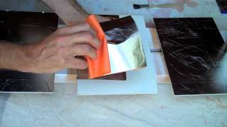 How to gold leaf, silver leaf and metal leaf with 3 hour oil size