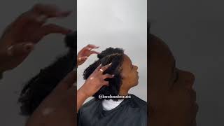 Part 1 : Feedin Braid Ponytail on 4C Natural Hair | Hair Prep #naturalhair #hairstyle #braid