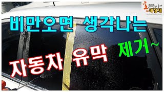 🚖車 비가 오면 봐야지~!! 누구나 손 쉽게 달인~~도전~~자동차 유막제거