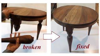 Easily repair broken turning objects,  #woodenfurniture , #woodturning #diy