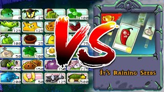 Random PLANTS vs ALL Zombies ?! | Raining Seeds MINIGAME | Plants vs Zombies