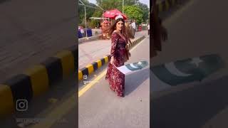 Miss Pakistan girls at Waga Border