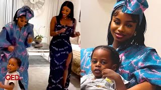 Priscilla Ojo dances with Mohbad's son in new video